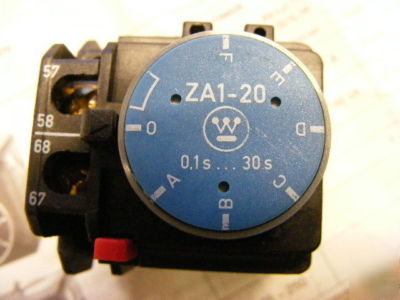 New 2 westinghouse ZA1-20-30 timing blocks 30 sec delay