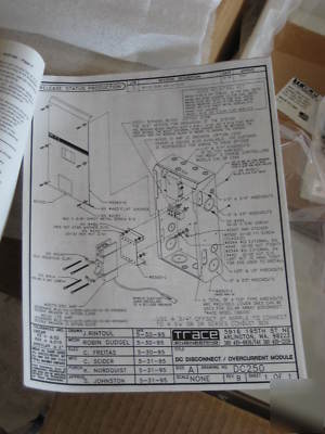Nib b trace DC175 breaker box and extra dc breaker sale