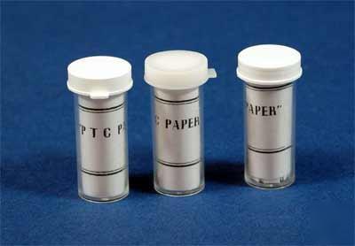 P.t.c.test paper, vial, ptc 100 strips genetics testing