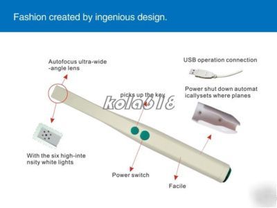 4.0 mega pixels dental intraoral cameras usb connection