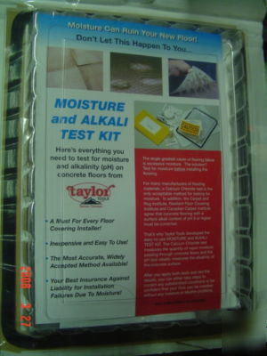 Concrete tester moisture alkalinity for flooring