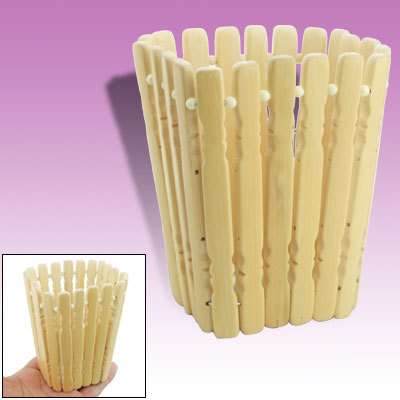 Handmade bamboo stationery pen pencil holder for office