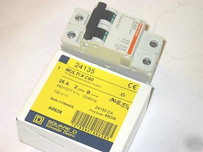 Mg 24135 square d C60 breaker 25A b curve MG24135 multi