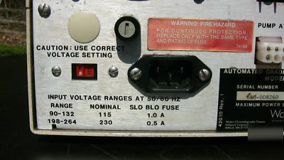 Millipore waters automated gradient controller 680