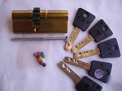 Mul-t-lock double cylinder 7 pin with 5 keys-locksmith