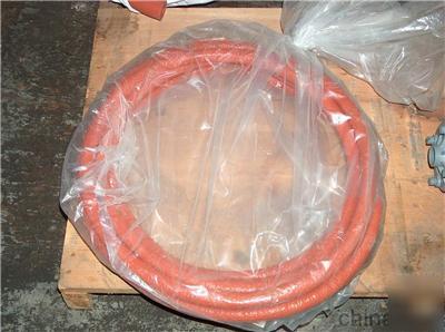 New 2 12' heavy duty rubber air pressure ? hose 316 ss 