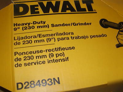New dewalt D28493N 9-inch large angle grinder 