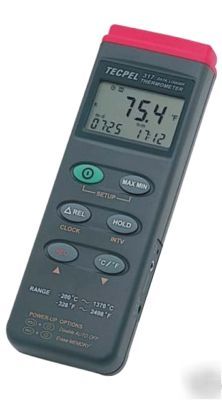 Single input datalogger thermometer - tecpel dtm-317