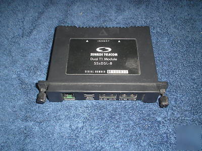 Sunrise telecom sunset mtt xdsl ssxdsl-8 dual T1 module