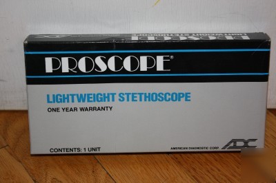 Proscope lightweight stethoscope pink, green, or blue