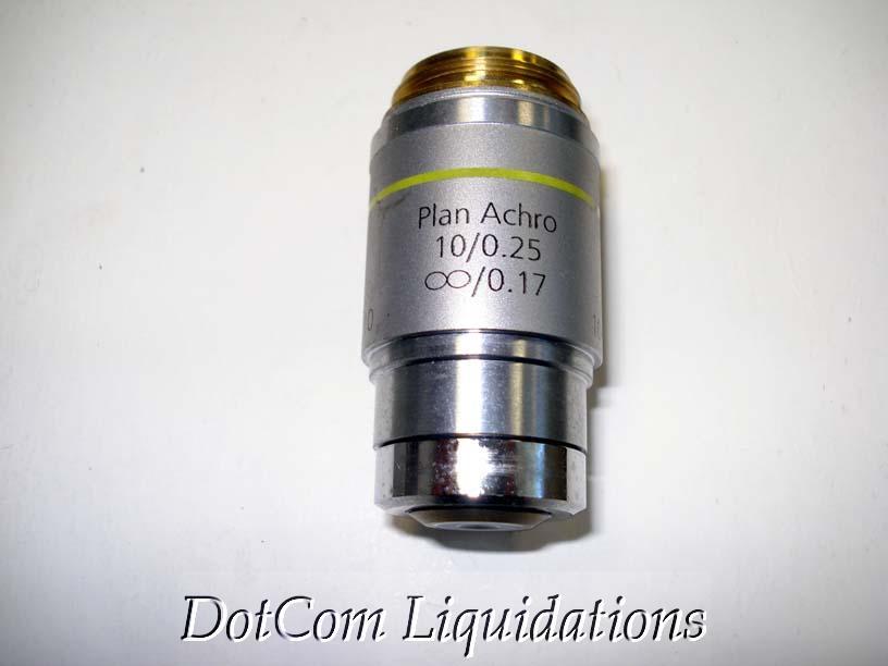 Reichert 10X 0.25 na plan achro microscope objective