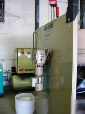 Rotofinish simi-auto centrifugal up-flow spin finisher