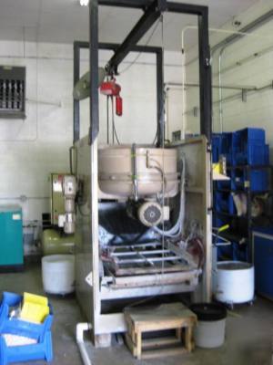Rotofinish simi-auto centrifugal up-flow spin finisher