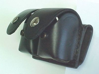Speedloader pouch leather police belt style 