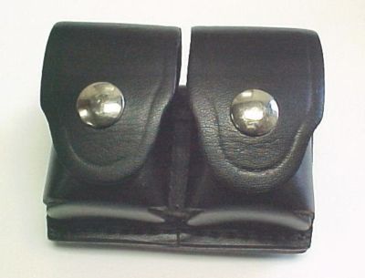 Speedloader pouch leather police belt style 