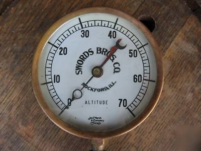 Sword bros. co. altitude gauge jas p. marsh chicago
