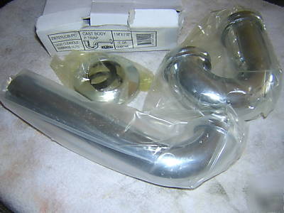 ZurnÂ® p-trap with wall bend less cleanout