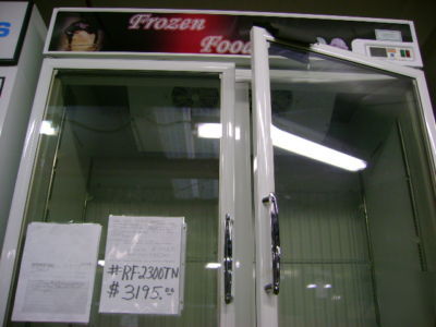 Turbo air two glass door freezer merchandiser