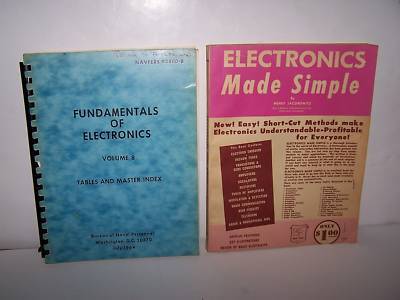 Vintage electronic manuals, guides, handbooks books