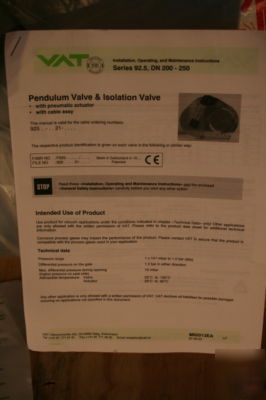 Vat vacuum gate valve, applied materials, iso-250F