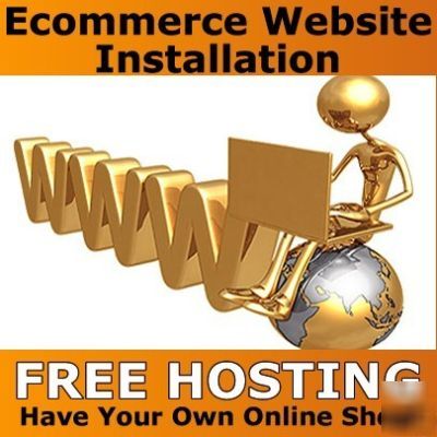 Your own on line shop ecommerce website installation uk