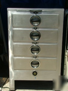 Toastmaster stainless steel 4 drawer warmer
