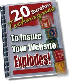 20 ways to explode your website ebook resale on cd