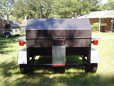 Bbq smoker grill trailer two coolers mini grill stove 