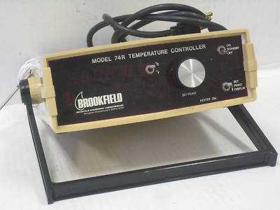 Brookfield 74R viscometer heating mantel temp control