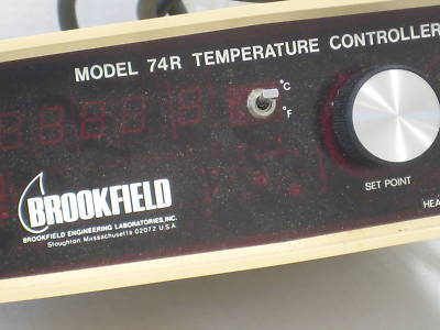 Brookfield 74R viscometer heating mantel temp control