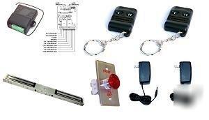Electric magnetic lock dual 1200LB with wireless remote