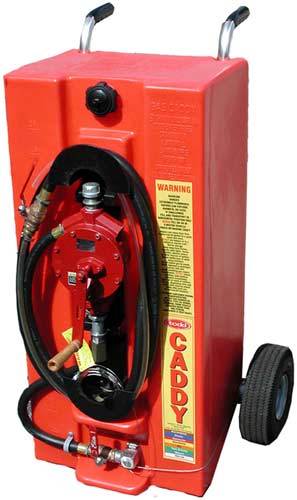 New 28 gal. evacuation gas gasoline caddy & 2 way pump