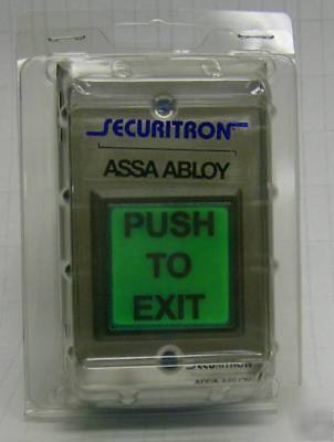 New securitron push to exit emergency button EEB2-green 