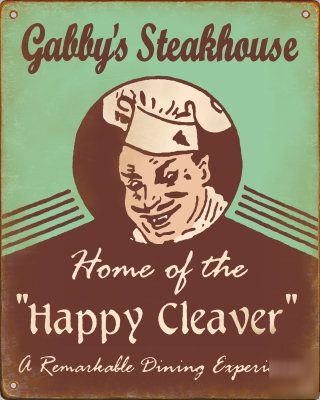 Personalized happy cleaver funny retro signs vintage