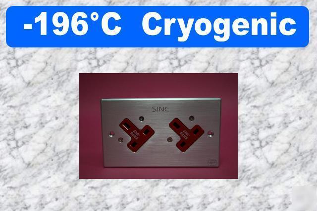 Sine cryo platinum-plated uk 13A wall socket outlet