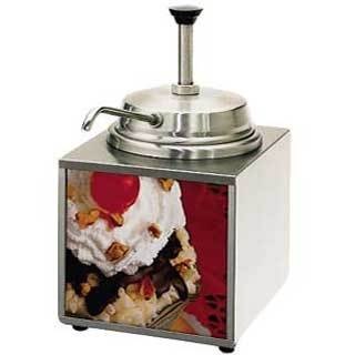 Star 3WLA-p nacho cheese warmer with pump, lighted, 3.