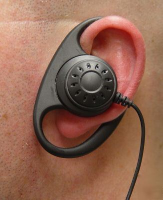 D-ring headset for motorola business class radios