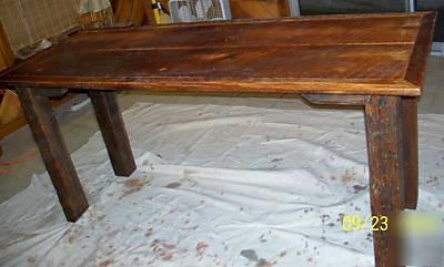 Desk / custom rustic desk / wheel chair accessible