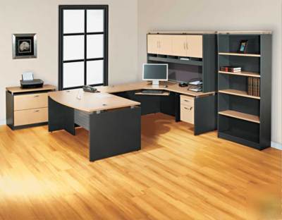 New 6PC u-shape executive office desk set, #ale-sv-U1