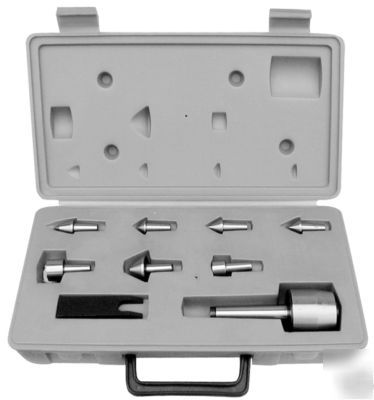 2MT universal live center set- 9 pcs w/ center & tips