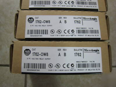 Allen bradley 1762-OW8 vac/vdc relay output module 