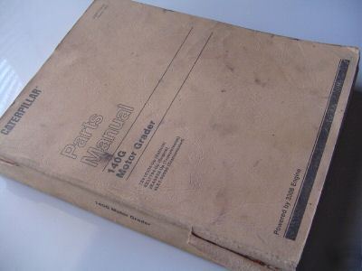 Caterpillar 140G motor grade parts manual SEBP1709-04 