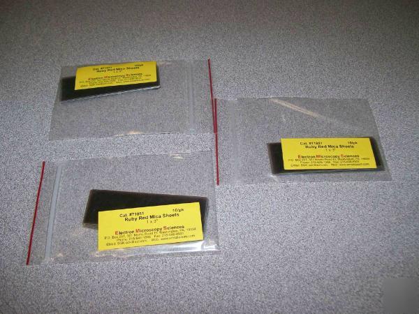 Electron microscopy science ems ruby red mica sheets