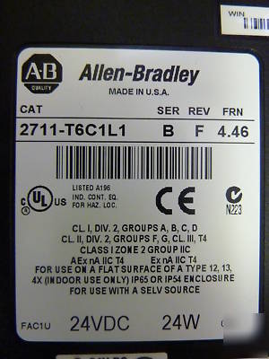 Allen-bradley panelview 600 2711-T6C1L1 (2585)