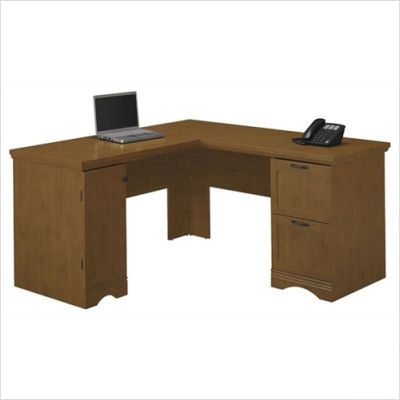 Bush grove park l desk in tea maple