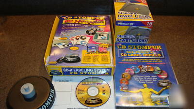 Cd stomper pro, labeling system, jewel cases & refills
