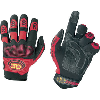 Clc race crew gloves - xxl, red, model# 240RXX