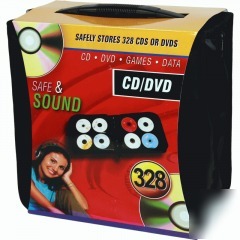 328 disc capacity high-quality black cd dvd wallet.