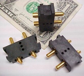 Lot 10 hypertac terminals 50A 2 pole military connector