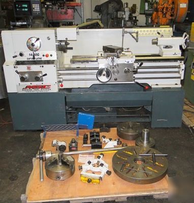 Msc 14- 40G engine lathe gap bed dro loaded tooling